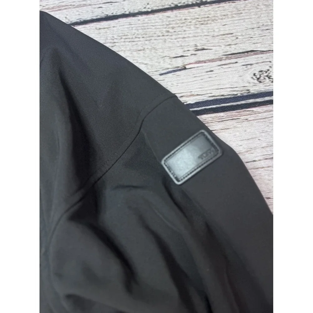 Tumi Black Soft Shell Fleece Lined Jacket Men's Large‎